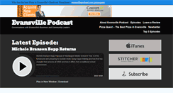 Desktop Screenshot of evansvillepodcast.com
