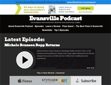 Tablet Screenshot of evansvillepodcast.com